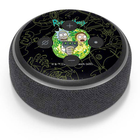 Adult Swim Rick and Morty Portal Travel Amazon Echo Dot Skin
